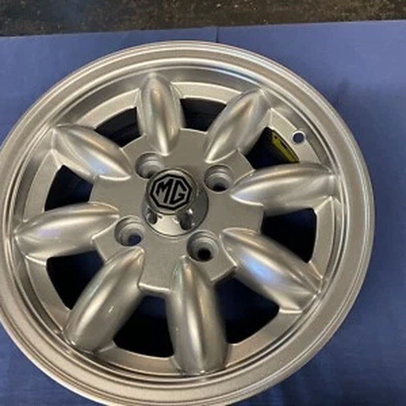 Pennine Wheels Eight Spoke Alloy Wheel Set of Four 13 Inch for MGB and Midget