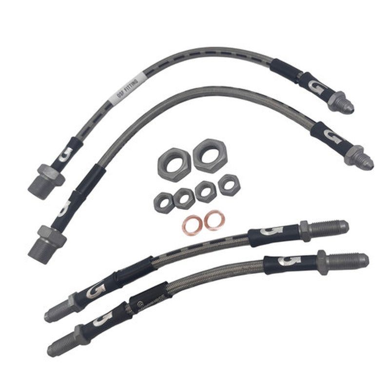 Wessex Brake and Clutch Braided Brake Hose Set for Mini 1959 to 2000